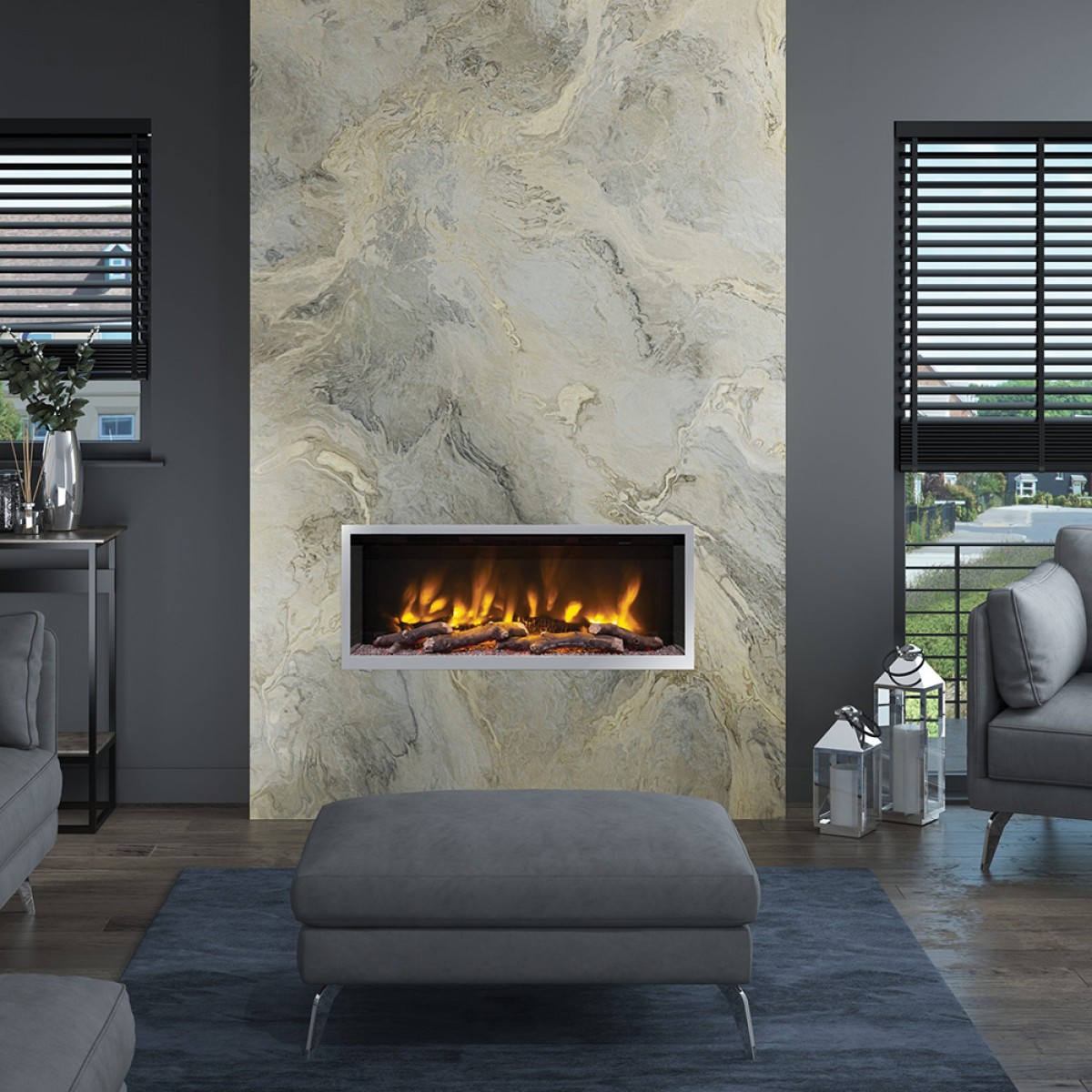 Volta Pryzm 42'' Inset Electric Fire - Comfortline Ireland